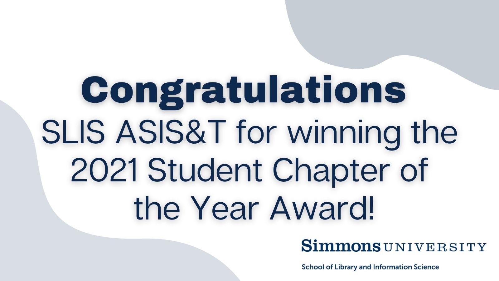 Congratulations to SLIS ASIS&T 