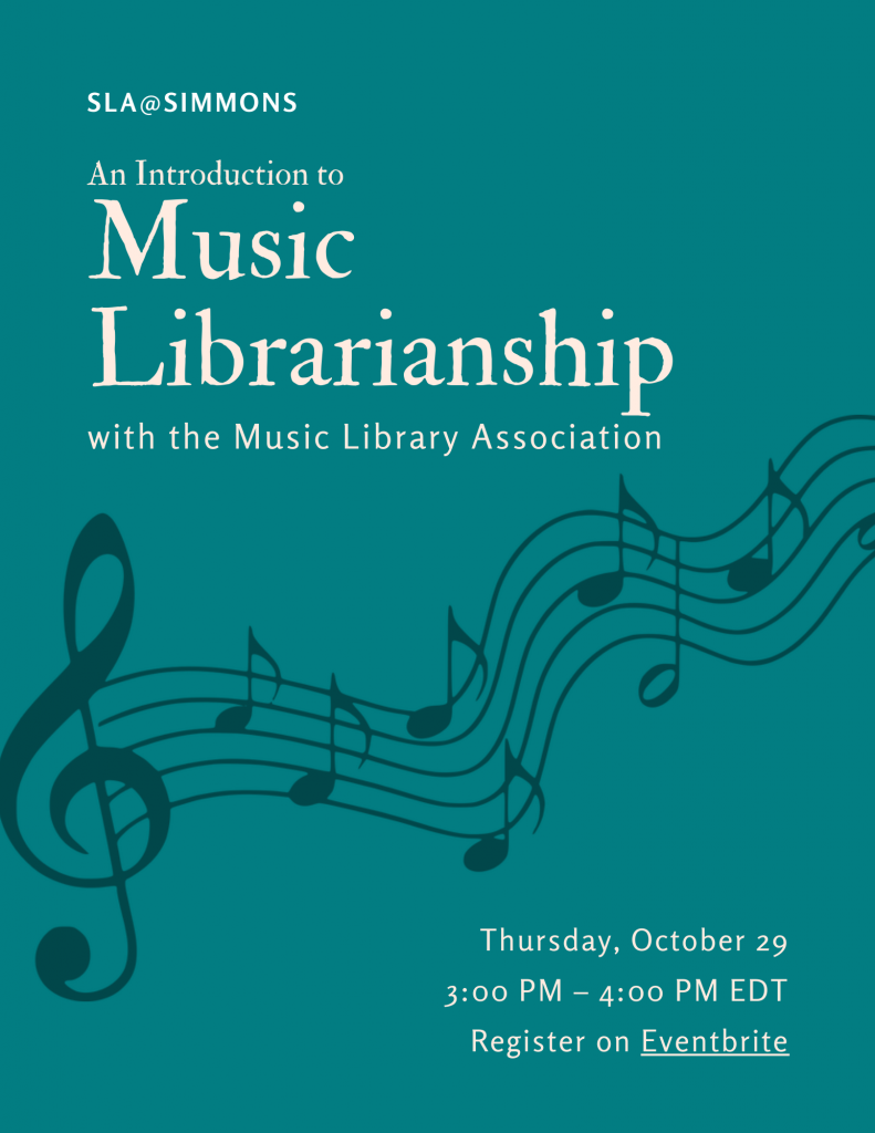 An Introduction to Music Librarianship Event Poster