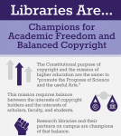 An ARL infographic about the ways librarians fight for Fair Use