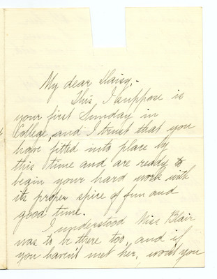 Letter from M. L. Stone