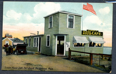 Postcard of Ocean House Caf&amp;Atilde;&amp;copy; at Fort Beach in Marblehead, Massachusetts