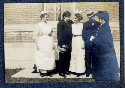 Photograph of five women