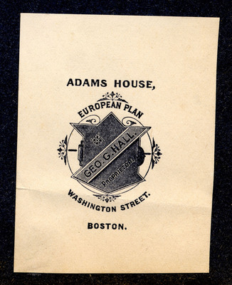 Logo for the Adams House in Boston Massachusetts