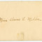 Invitation to the University of Vermont commencement of 1909 with envelope and visiting card