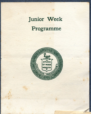 Junior Week program