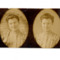 Photograph with four portraits of the same woman in different outfits