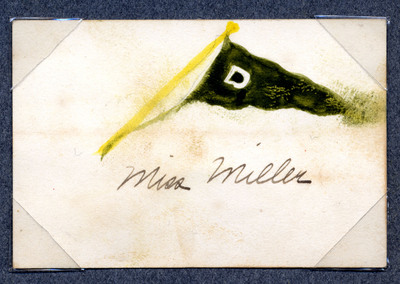 Miss Miller name card