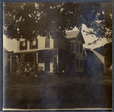 Photograph of house and tree