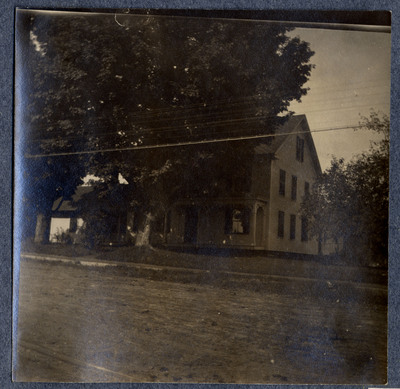 Photograph of house and tree