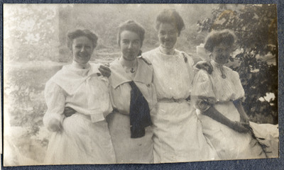 Photograph of four women in the outdoors