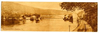 Postcard of the Connecticut River at Brattleboro, VT