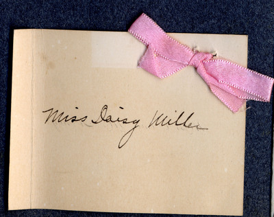 Card with a pink bow
