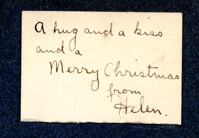 Christmas card from Helen