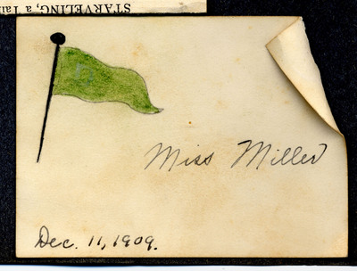 Card with flag drawing