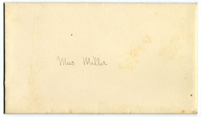 Announcement for Dora Ellen Davis&amp;acirc;&amp;euro;&amp;trade;s wedding with envelope