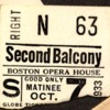 Boston Opera House ticket