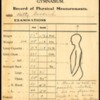 Simmons College Gymnasium record of physical measurements