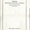 Program from Newton Methodist Episcopal Church service
