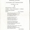 Simmons College Founder's Day convocation program