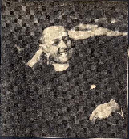 Clipping of picture of Reverend Solving