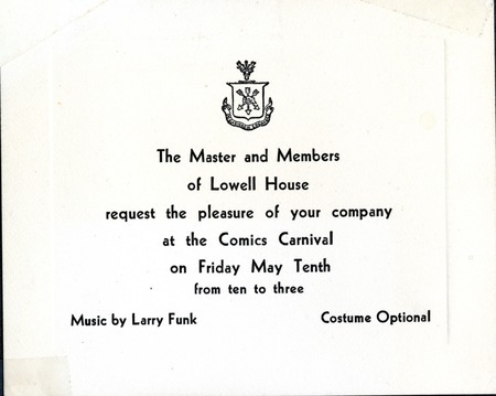 Comics Carnival invitation
