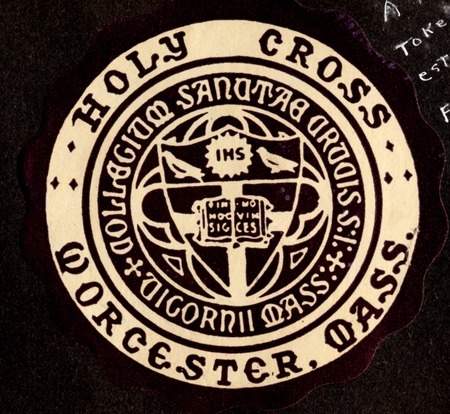 College of Holy Cross seal sticker