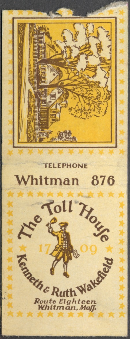 Toll House Restaurant matchbook cover
