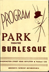 
Park Theater Program