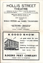 
Program for Autumn Crocus