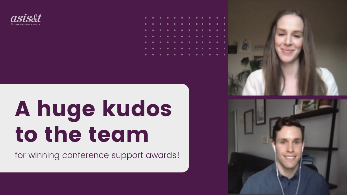 A huge kudos to the team for winning conference support awards!