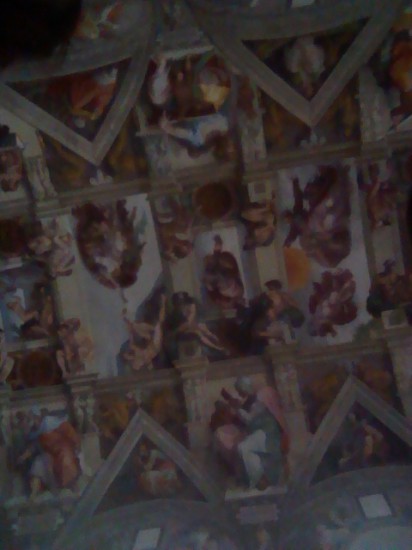 You aren't supposed to photograph the ceiling, but we did it anyways, then talked about it in Intellectual Freedom! 
