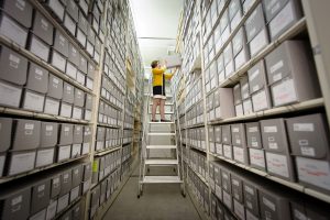 archival stacks