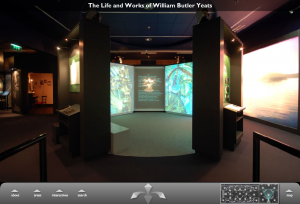 Screenshot of the exhibition at https://www.nli.ie/yeats/main.html