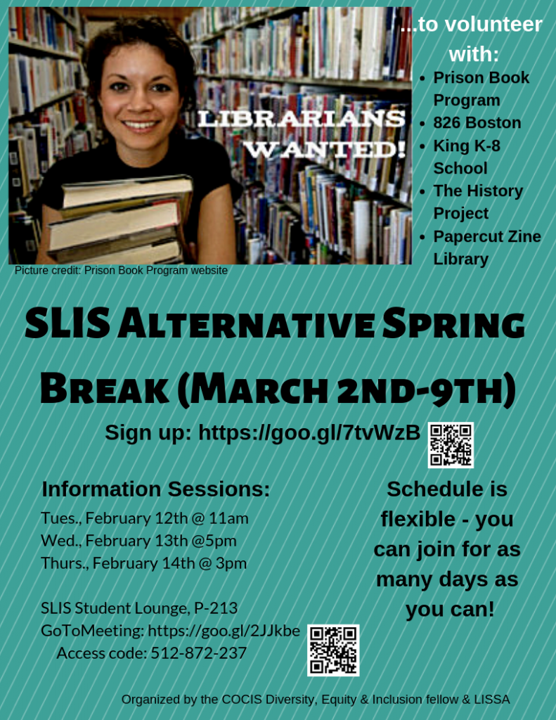 This Week at SLIS February 1016 Simmons LISSA