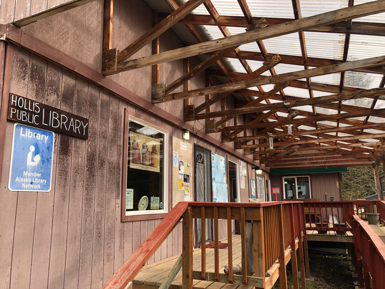 Hollis Public Library in Southeast Alaska Measuring Library Broadband