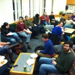 The lounge is full of budding archivists!