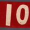 Red Cloth with the number â€œ10â€ 