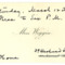 Invitation to the home of Miss Wiggin with envelope