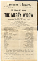 The Merry Widow playbill