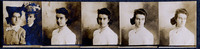 Photo strip of young woman, likely Daisie M. Helyar, and unknown middle-aged woman